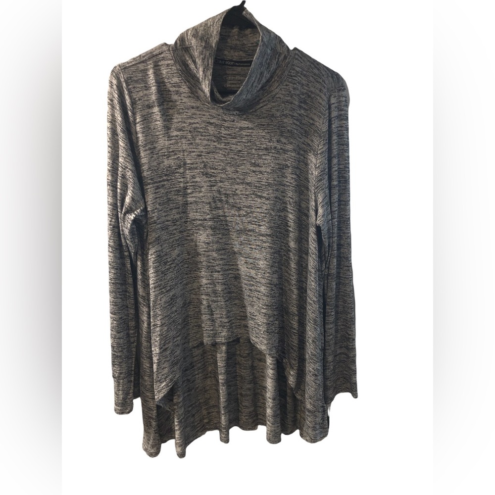 Calvin Klein performance long sleeve cowl neck light weight sweater size L NWT